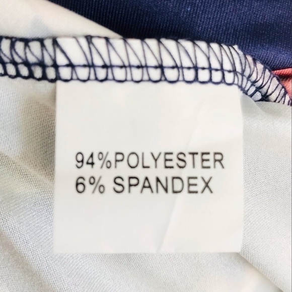 Boho Navy Blue Floral Maxi Dress Surplice Chest Faux Wrap Spaghetti Strap NWT S - Picture 11 of 12